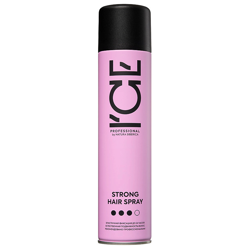 ICE by NATURA SIBERICA Лак для волос сильной фиксации Strong Hair Spray – фото 1