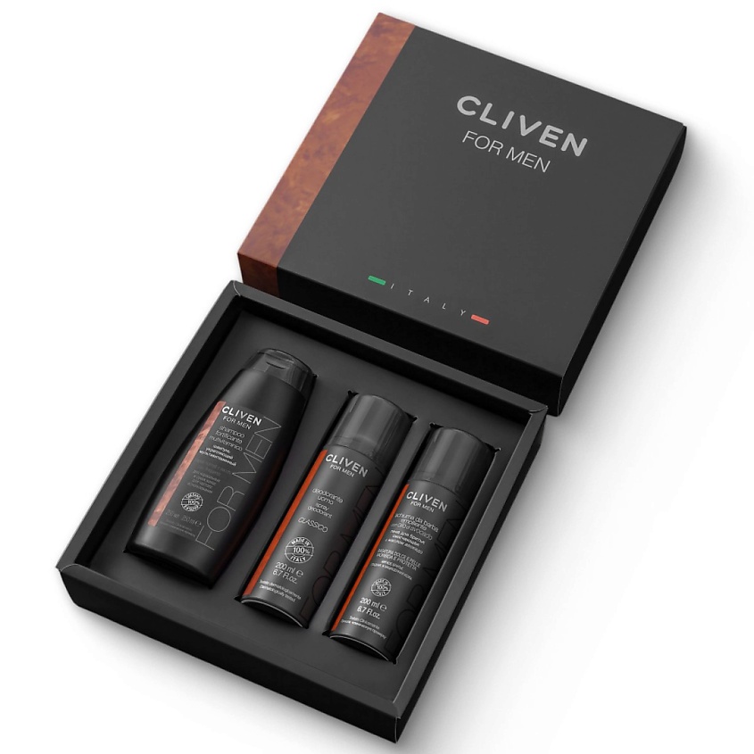 CLIVEN Подарочный мужской набор косметики для волос, тела и лица – фото 1