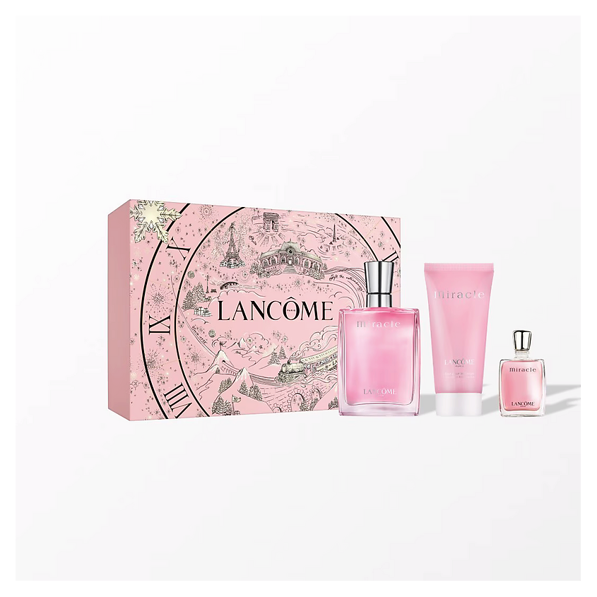 LANCOME Парфюмерный набор Miracle: парфюмерная вода+миниатюра+лосьон для тела – фото 1