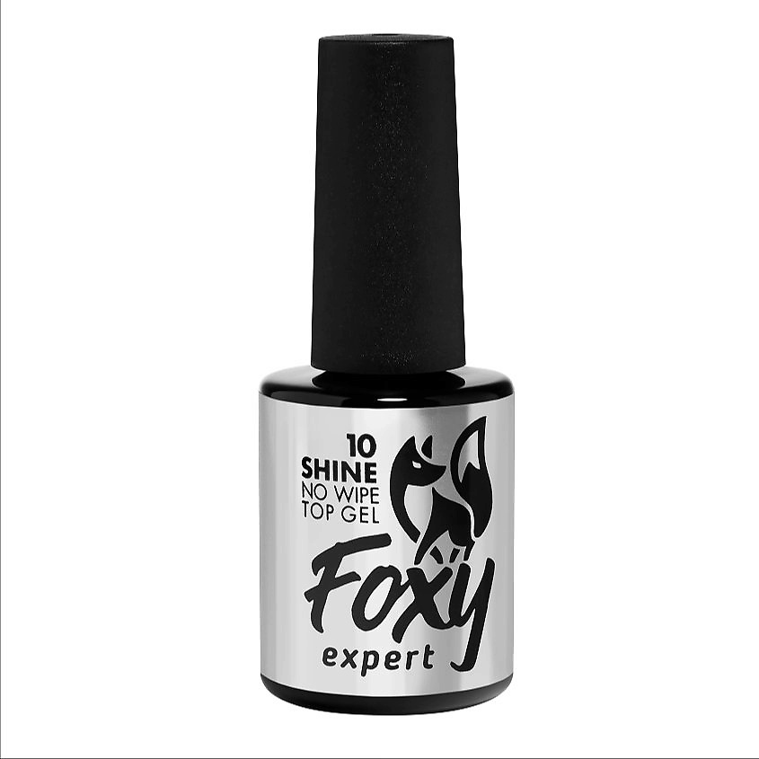 FOXY EXPERT Топ для ногтей глянцевый с блестками №10 – фото 1