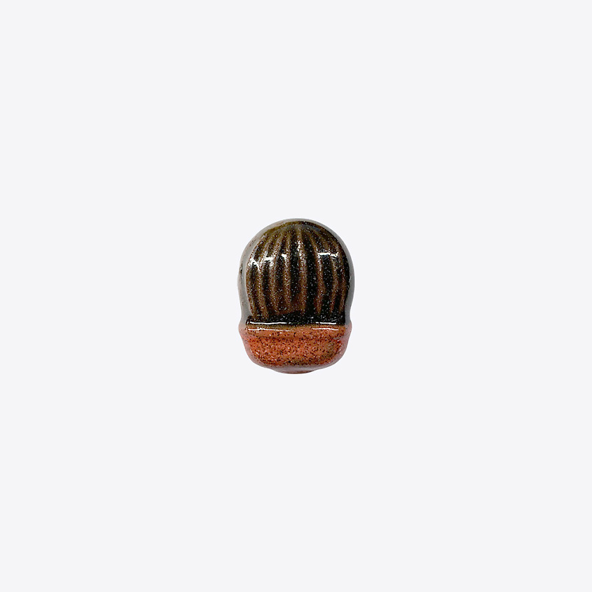 LA PALME ARTISAN CERAMICA Брошь-значок из керамики Кактус Эхинокактус Грасс Б – фото 1