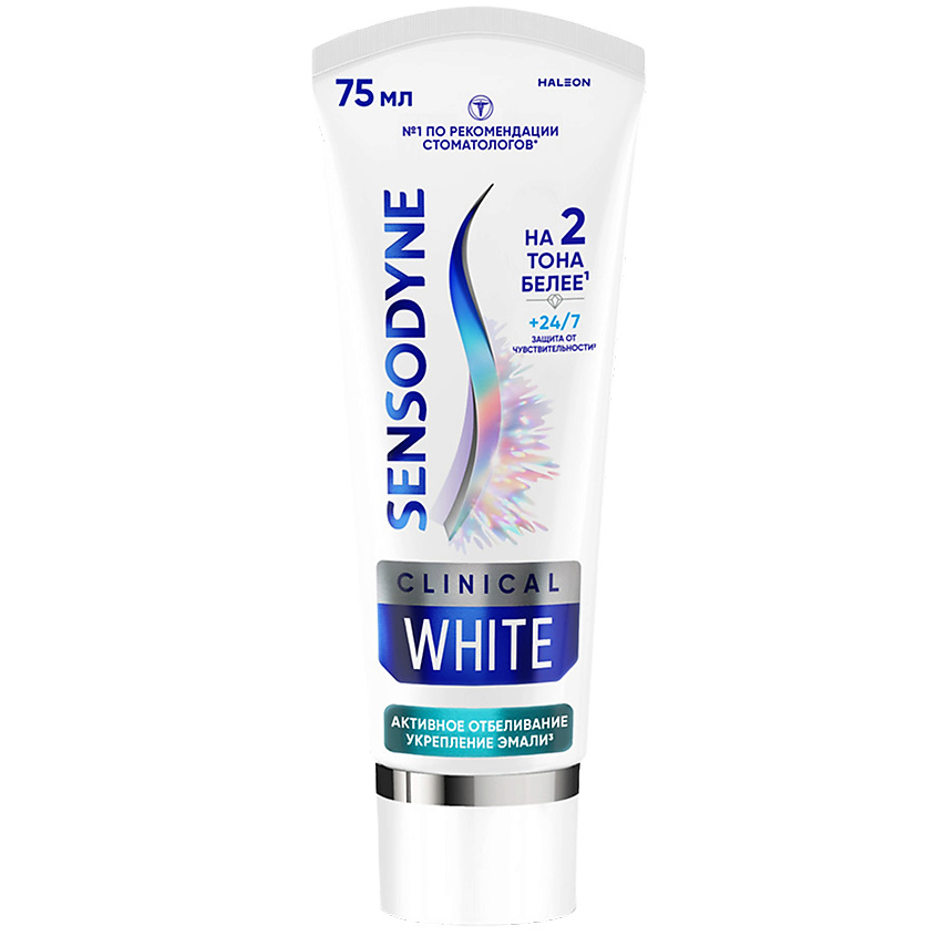 SENSODYNE Активное отбеливание укрепление эмали Clinical White – фото 1