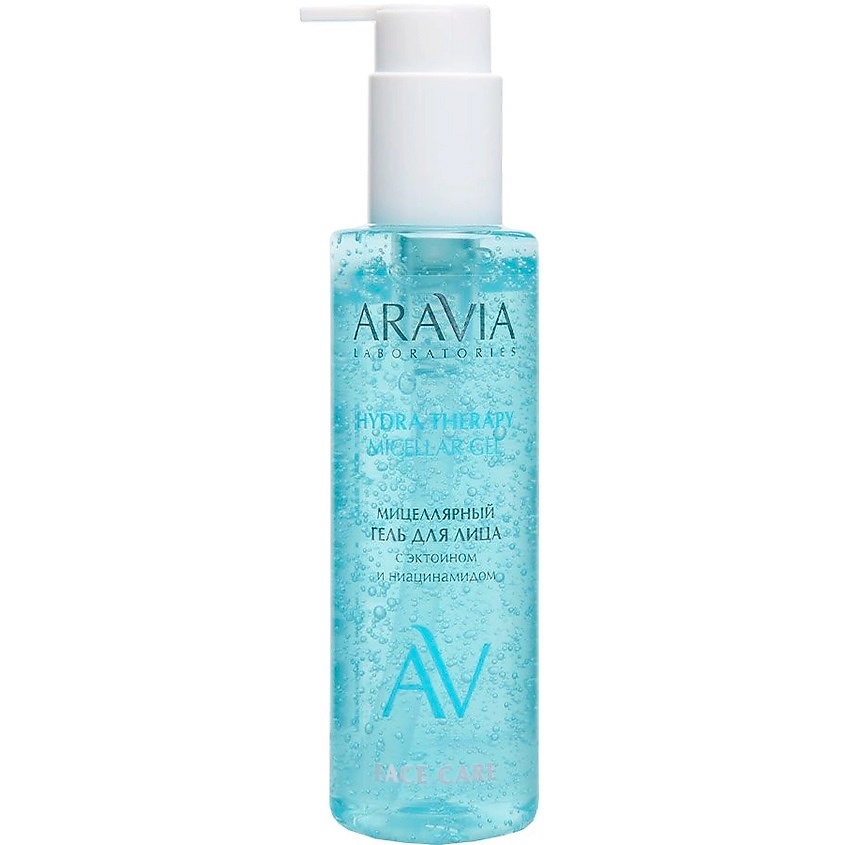 ARAVIA LABORATORIES Гель мицеллярный для лица с эктоином и ниацинамидом Hydra Therapy Micellar Gel – фото 1