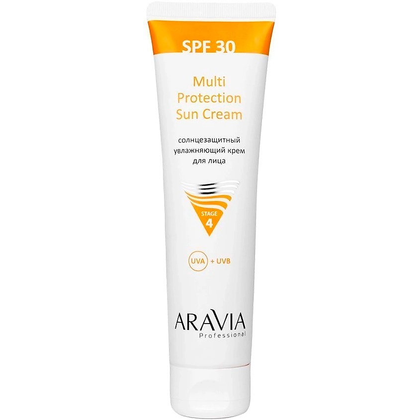ARAVIA PROFESSIONAL Крем для лица солнцезащитный увлажняющий SPF 30 Multi Ptotection Sun Cream – фото 1