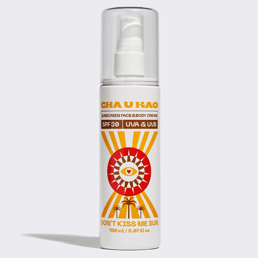 CHA U KAO Солнцезащитный крем для лица и тела DON'T KISS ME SUN SPF 30 – фото 1