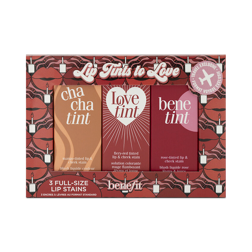BENEFIT Набор тинтов для губ и щек Lip Tints to Love – фото 3