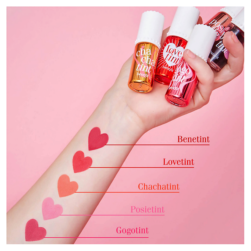 BENEFIT Набор тинтов для губ и щек Lip Tints to Love – фото 4