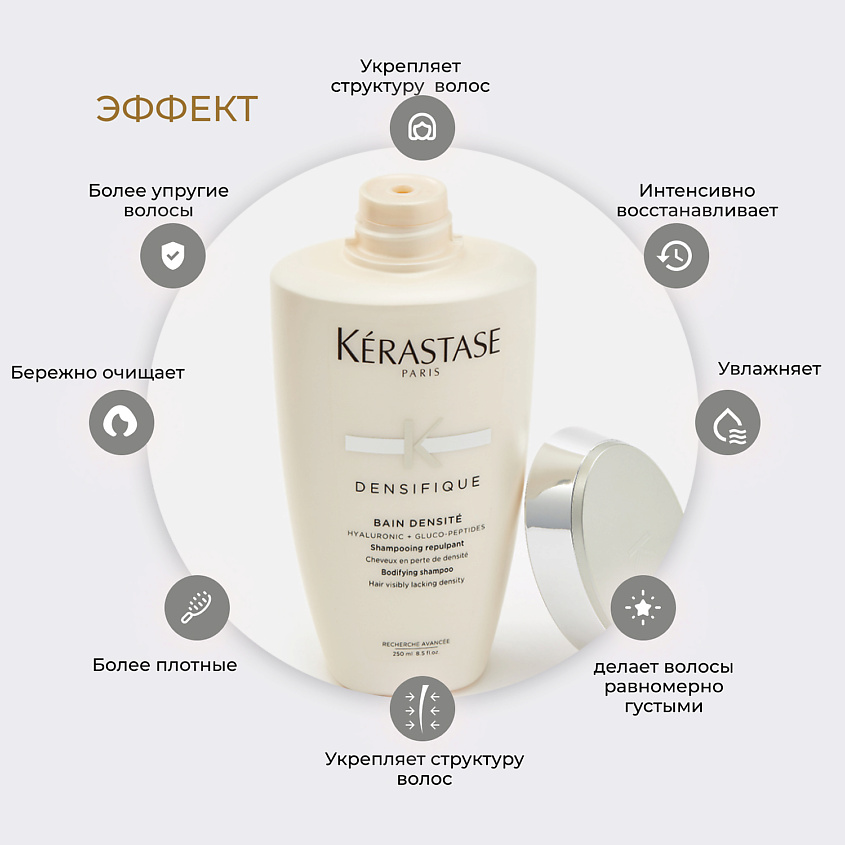 KERASTASE Шампунь-ванна уплотняющий для густоты волос Densifique Densite, 250 мл – фото 3