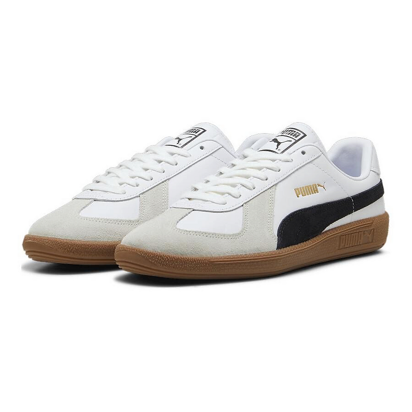 PUMA Кроссовки Army Trainer Slip-Resistant Low-Top Skateboard Shoes Unisex White Gray Black, размер: 38,5 – фото 3