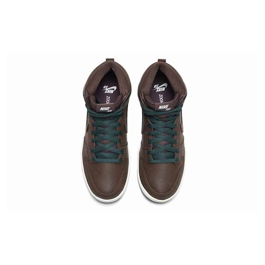 NIKE Кроссовки Sb Dunk High Baroque Brown Vegan Leather, цвет: Мультиколор, размер: 36,5 – фото 4
