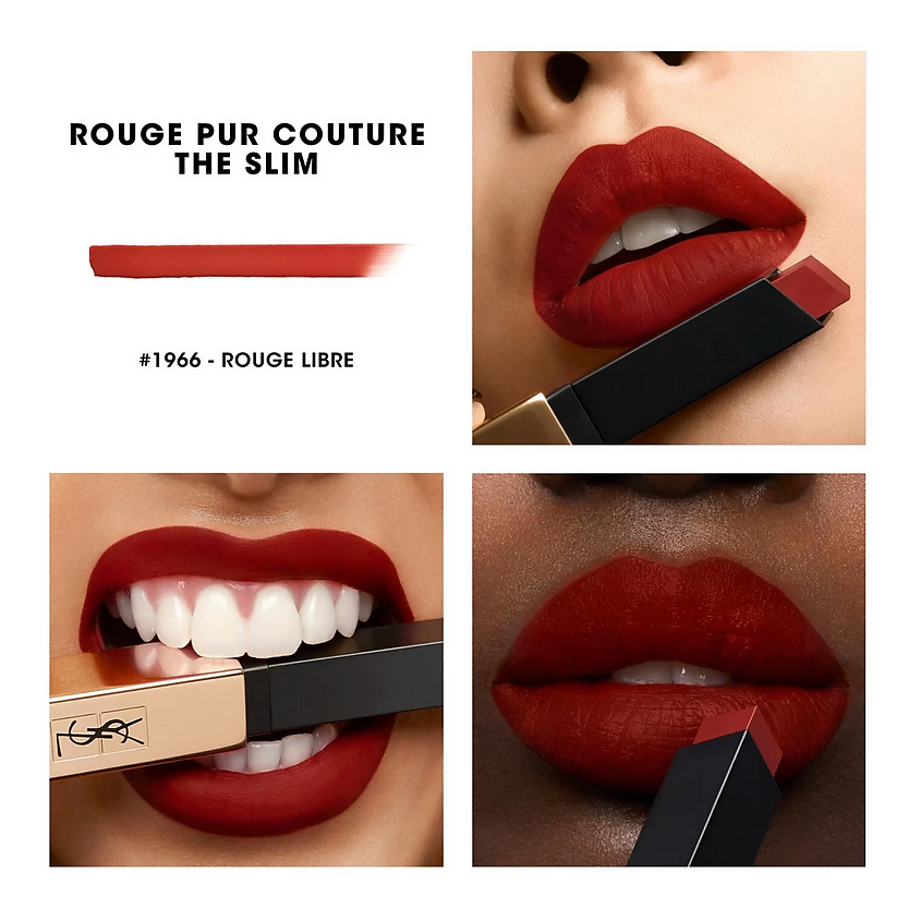 YVES SAINT LAURENT Помада YSL Rouge Pur Couture The Slim + Мини-кушон Le Cushion Encre de Peau – фото 3