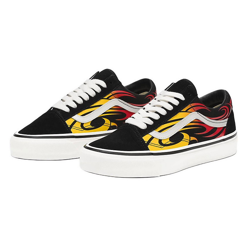VANS Кроссовки Old Skool 36 Lx Warped Tour Black Flame – фото 3