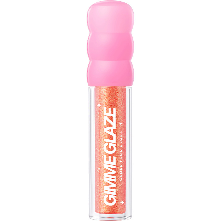 LOVE GENERATION Блеск для губ с металлическим аппликатором Love Generation Gimme Glaze, № 02, прозрачный розовый с блестками, 3 мл – фото 3