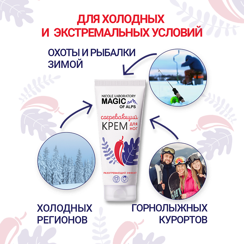 NICOLE LABORATORY Согревающий крем для ног Magic of Alps – фото 3