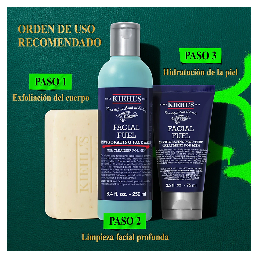 KIEHL'S Набор средств для лица Men's Morning Reboot – фото 7
