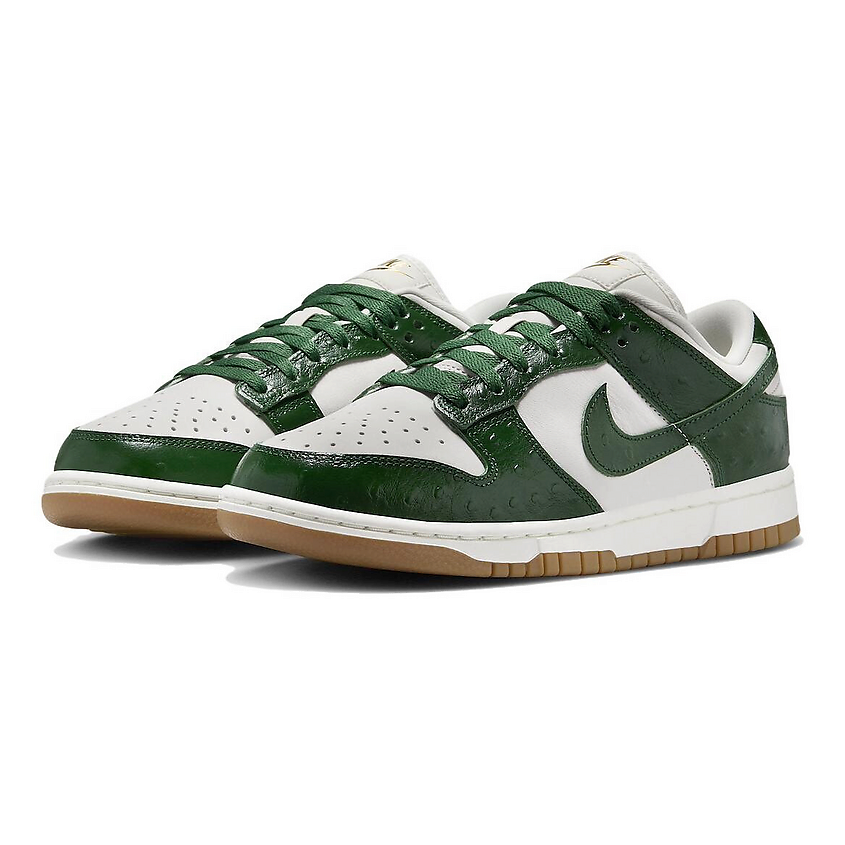 NIKE Кроссовки Dunk Low LX Gorge Green Ostrich – фото 3