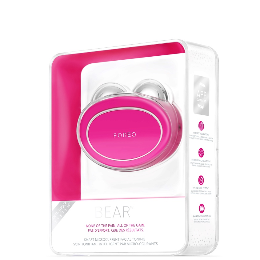 FOREO BEAR Микротоковое тонизирующее устройство для лица с 5 уровнями интенсивности, 1 шт. – фото 4