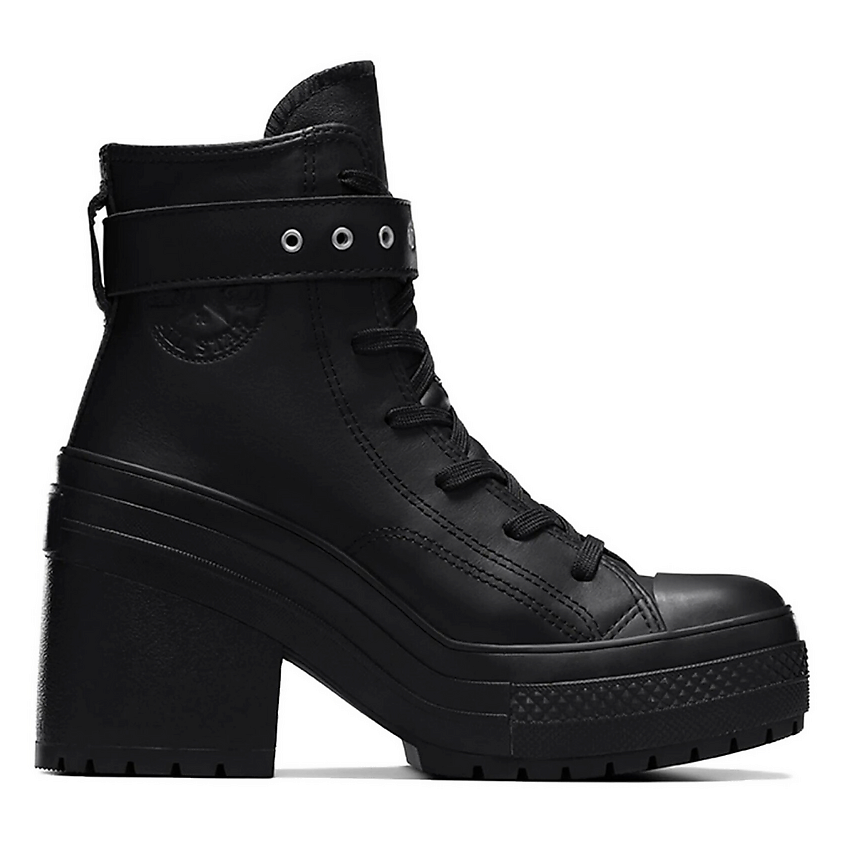 CONVERSE Кроссовки Chuck 70 De Luxe Heel Leather High Buckle Triple Black Womens, цвет: Мультиколор, размер: 39 – фото 2
