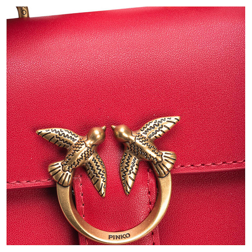 PINKO Сумка LOVE Series Soft Leather Handbag Shoulder Bag – фото 5