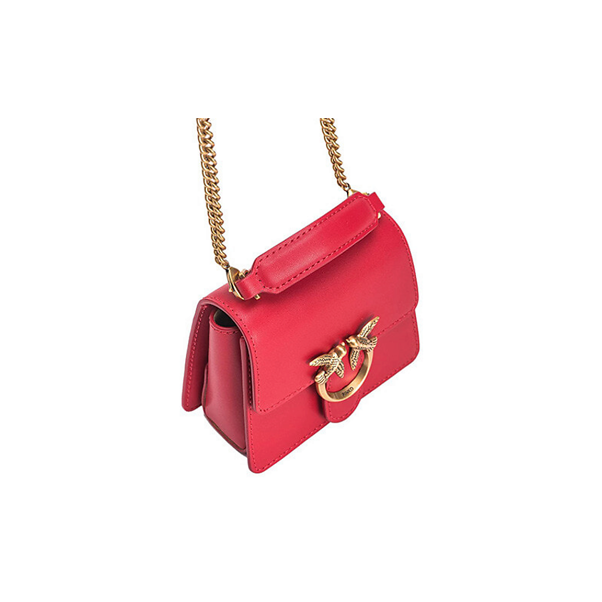 PINKO Сумка LOVE Series Soft Leather Handbag Shoulder Bag – фото 4