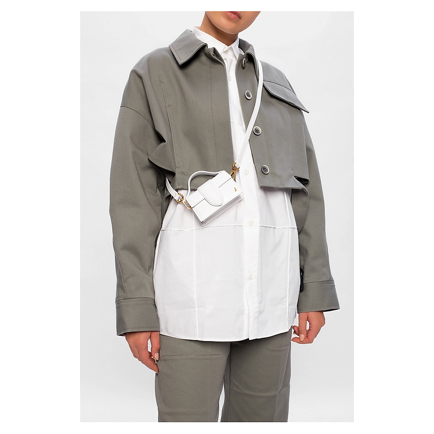 JACQUEMUS Кожаная мини-сумка Le Petit Bambino – фото 4