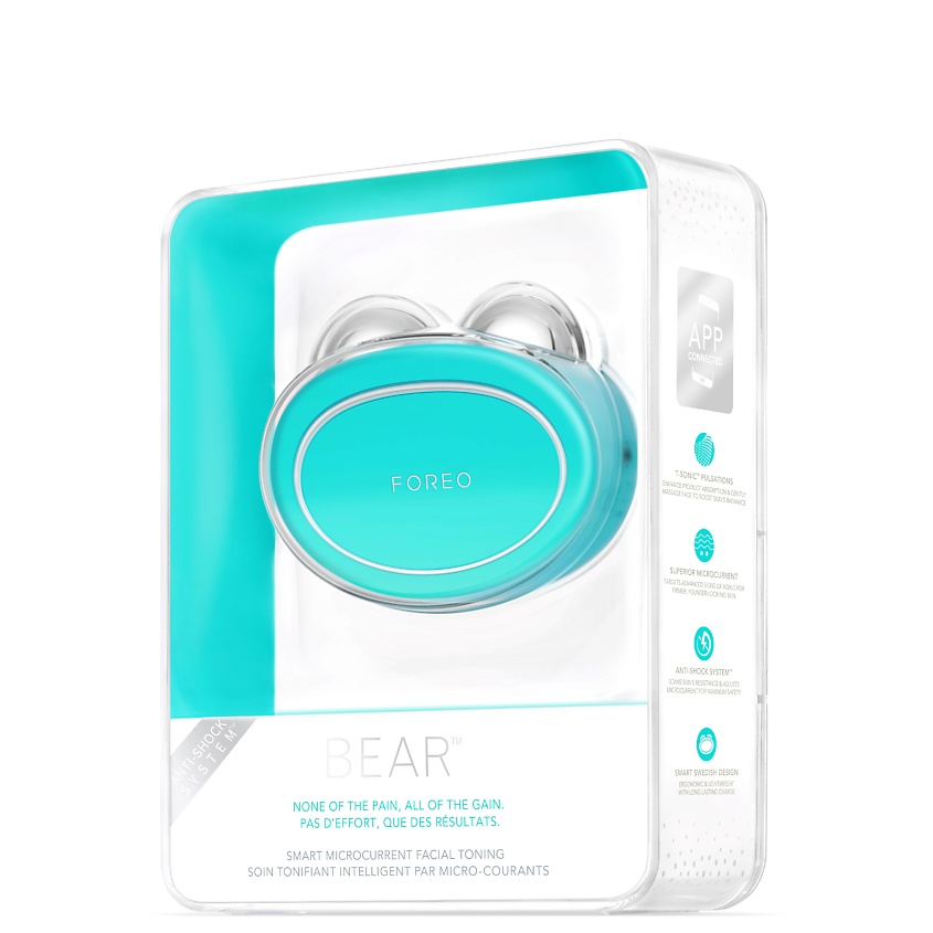 FOREO BEAR Микротоковое тонизирующее устройство для лица с 5 уровнями интенсивности, 1 шт – фото 4