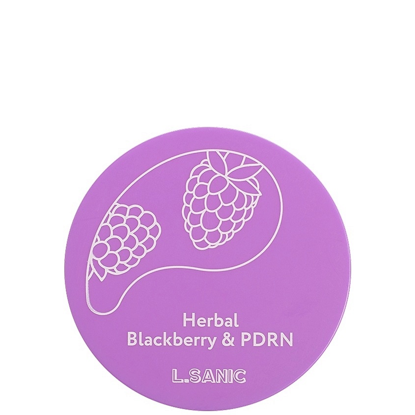LSANIC Гидрогелевые патчи с ежевикой Herbal Blackberry & PDRN Hydrogel Eye Patches – фото 2