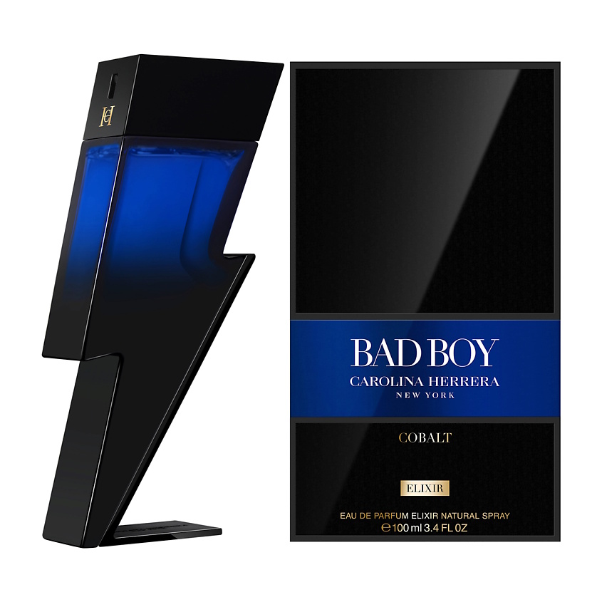 CAROLINA HERRERA Bad Boy Cobalt Elixir, Парфюмерная вода, спрей 100 мл – фото 3