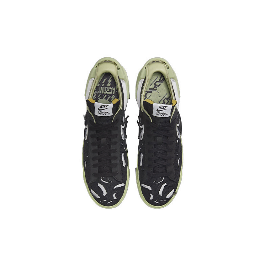 NIKE Кроссовки Blazer Low Acronym Black Olive Aura – фото 4