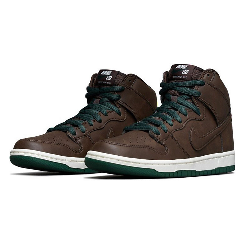 NIKE Кроссовки Sb Dunk High Baroque Brown Vegan Leather, цвет: Мультиколор, размер: 36,5 – фото 3