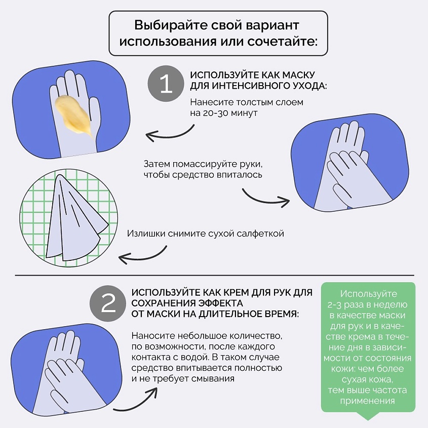 ONME Крем-маска для рук восстанавливающая для очень сухой кожи – фото 10