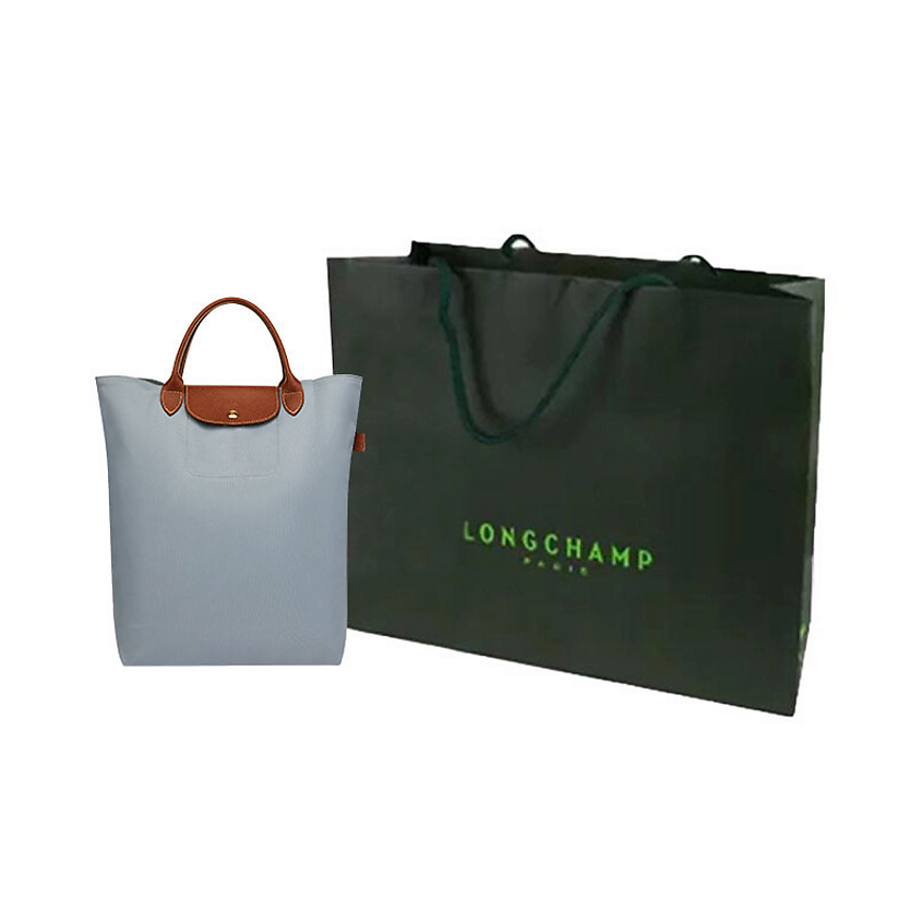 LONGCHAMP Сумка Recycled Polyamide Tote Bag Shopping Bag Women's Light Gray – фото 7