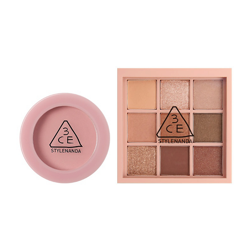 3CE Набор: Румяна Face Blush + Тени для век Multi Eye Color Palette – фото 1