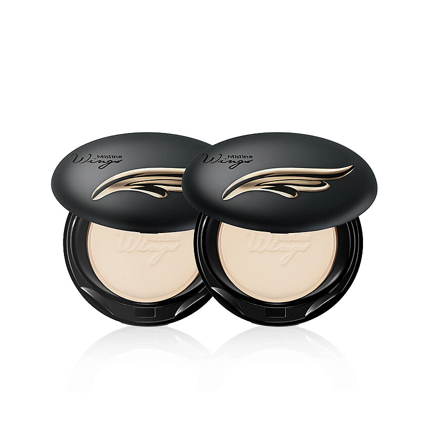 MISTINE Набор: 2 пудры для лица WINGS EXTRA COVER POWDER SPF25 PA++ – фото 1