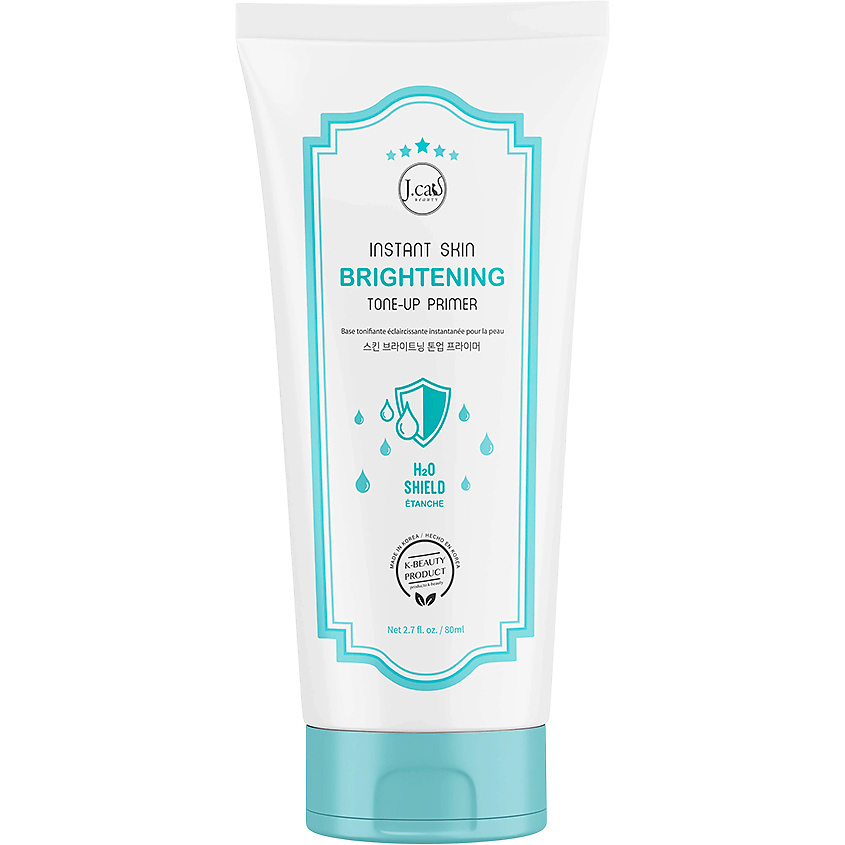 J. CAT BEAUTY Праймер для лица INSTANT SKIN BRIGHTENING TONE-UP PRIMER H2О SHIELD – фото 1