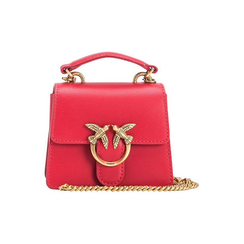 PINKO Сумка LOVE Series Soft Leather Handbag Shoulder Bag – фото 1