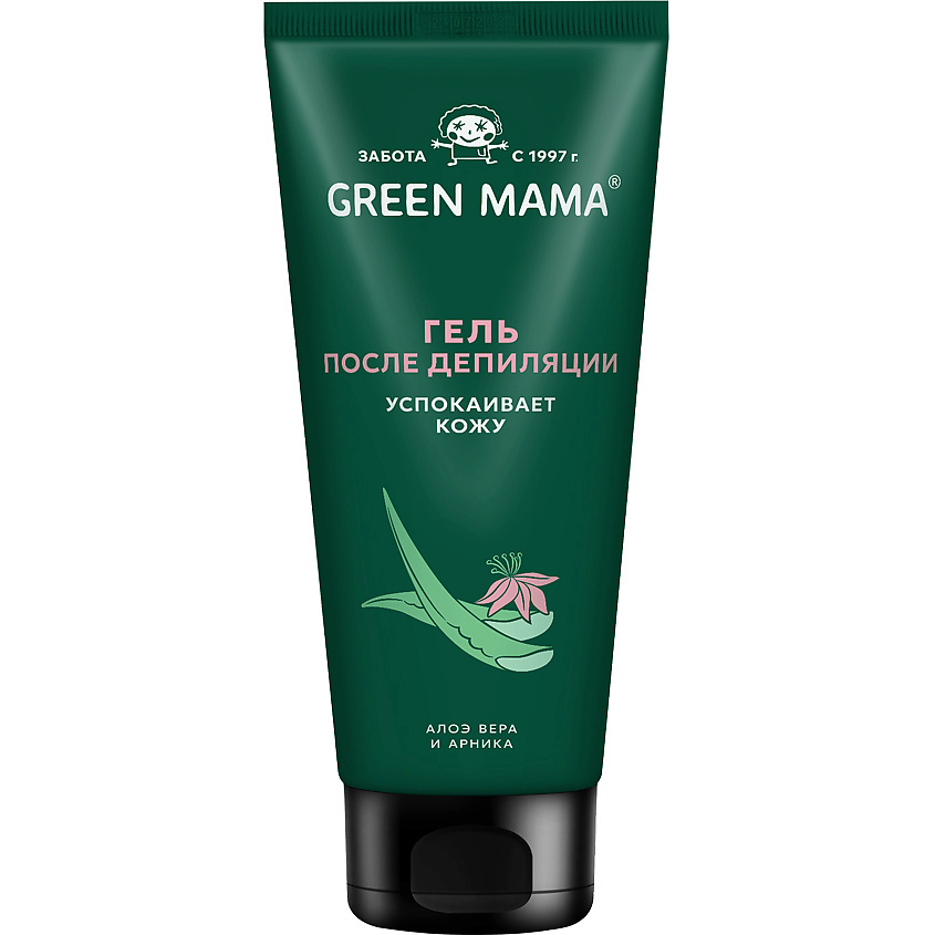GREEN MAMA Гель после депиляции Алоэ вера и арника Natural Skin Care – фото 1