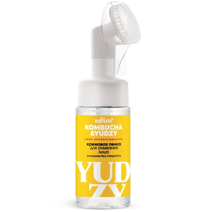 БЕЛИТА Пенка для умывания лица кремовая "Очищение без стянутости" Kombucha & Yudzy – фото 1