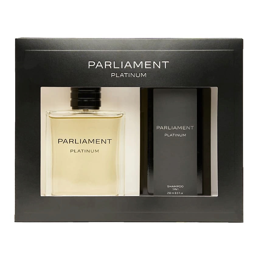 PARLIAMENT Парфюмерно-косметический набор с шампунем 3 в 1 Platinum – фото 1