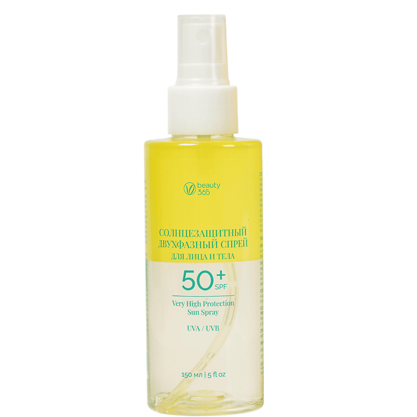 BEAUTY365 Спрей солнцезащитный для лица и тела двухфазный SPF50 – фото 1