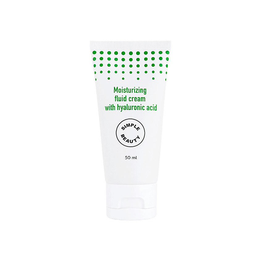 SIMPLE BEAUTY Увлажняющий крем-флюид для лица с гиалуроновой кислотой Moisturizing Fluid Cream – фото 1