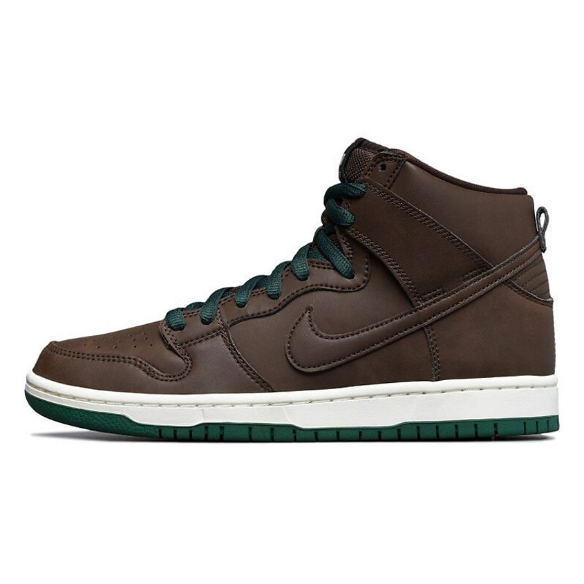 NIKE Кроссовки Sb Dunk High Baroque Brown Vegan Leather, цвет: Мультиколор, размер: 36,5 – фото 1