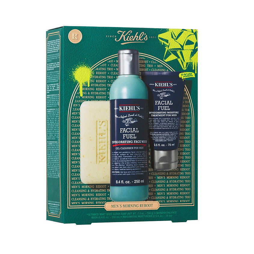 KIEHL'S Набор средств для лица Men's Morning Reboot – фото 1