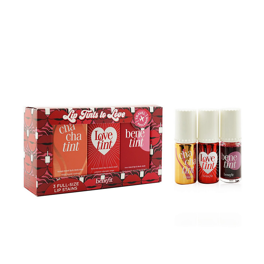 BENEFIT Набор тинтов для губ и щек Lip Tints to Love – фото 1