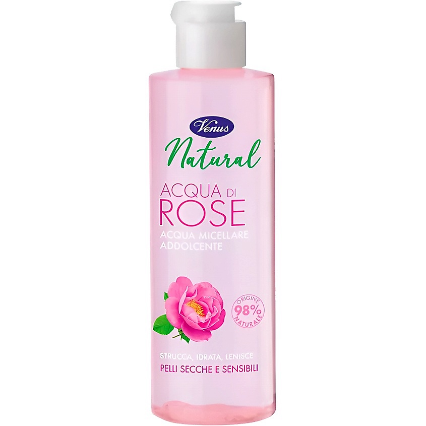 VENUS Гель мицеллярный очищающий для снятия макияжа с экстрактом розы Natural – фото 2
