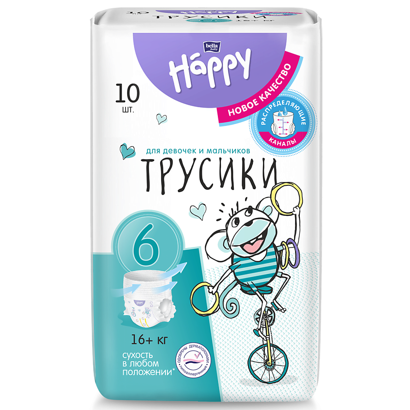 BELLA BABY HAPPY Подгузники-трусики с каналами – фото 2