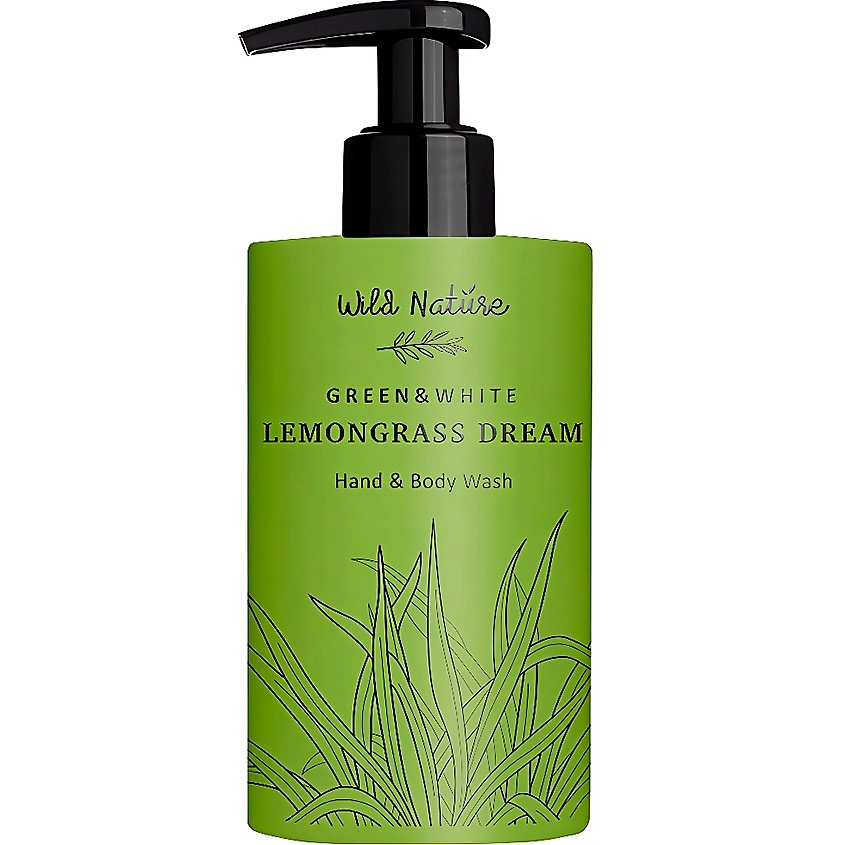 WILD NATURE Гель для мытья рук и тела Green & White Lemongrass Dream Hand & Body Wash – фото 2