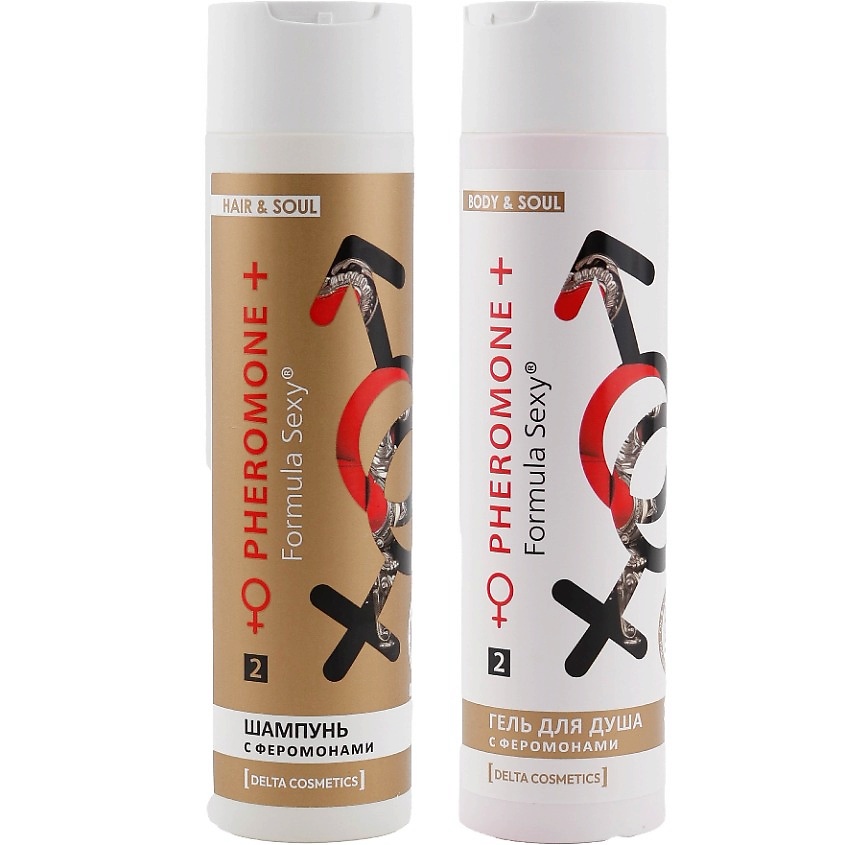 FORMULA SEXY Подарочный набор для женщин с феромонами №2  Шампунь + Гель для душа без SLS, парабенов – фото 1