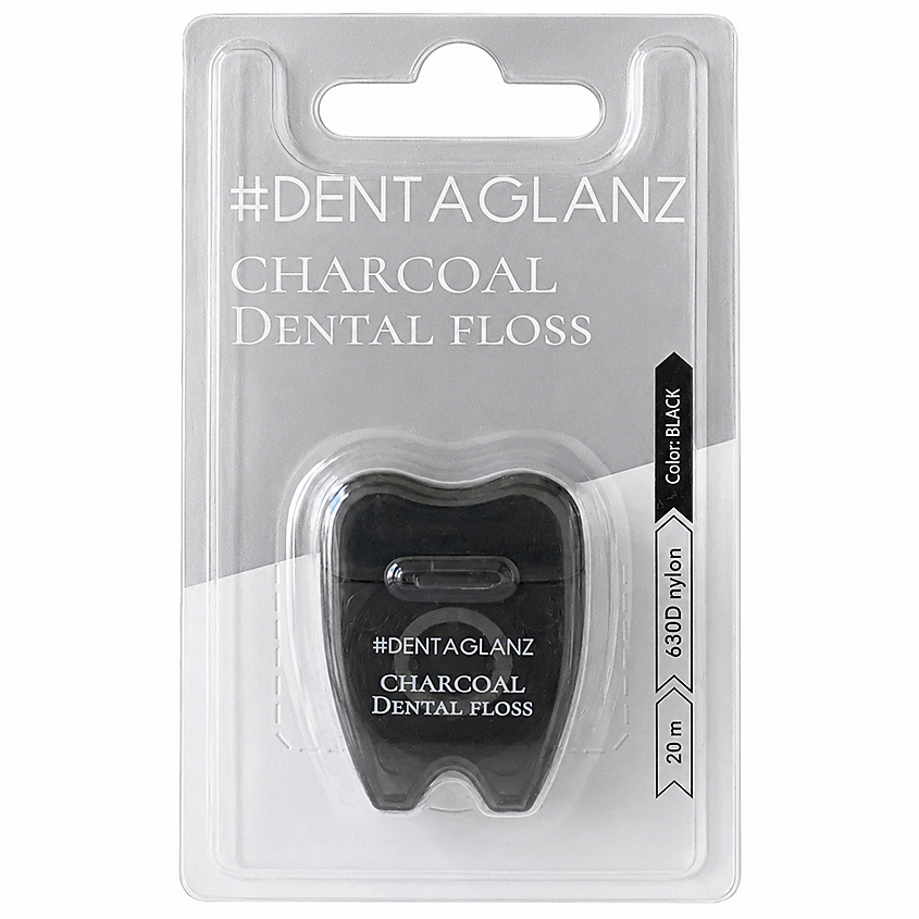 #DENTAGLANZ Зубная нить угольная Charcoal Dental floss – фото 2