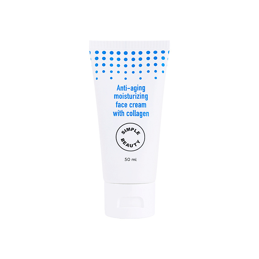 SIMPLE BEAUTY Aнтивозрастной увлажняющий крем для лица с коллагеном Anti-aging Moisturising Face Cream – фото 1
